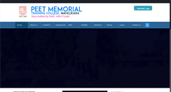 Desktop Screenshot of peetmemorialcollege.org