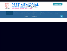Tablet Screenshot of peetmemorialcollege.org